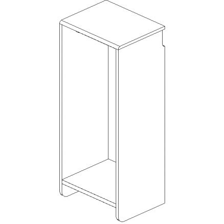 Cherry 18" Double Hang Half Cabinet